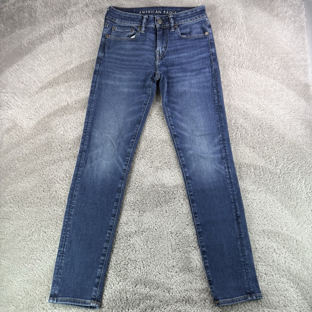 American Eagle AirFlex 360 Skinny Jeans Men's 28x30 Medium Wash Stretch Denim